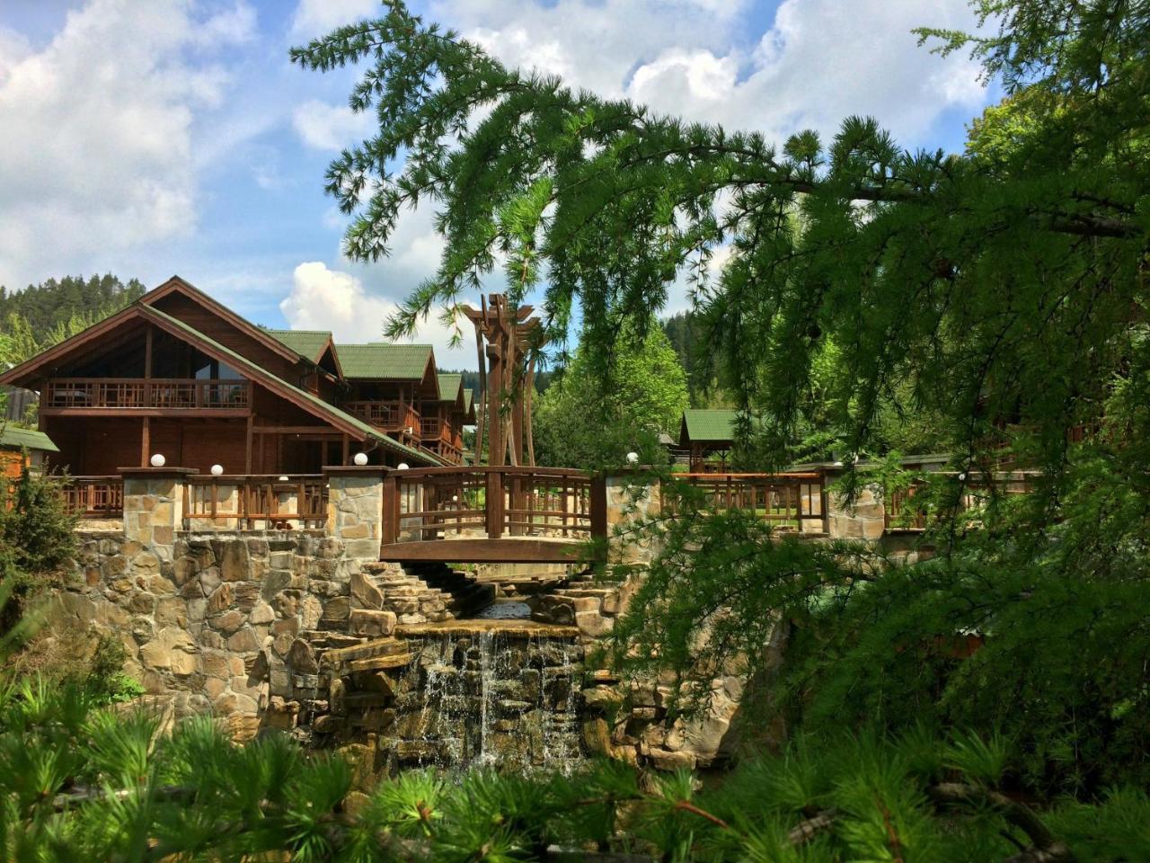 Hotel Eco Sadiba Kaskad Velyka Volosyanka Exterior foto